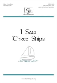I Saw Three Ships SAB choral sheet music cover Thumbnail